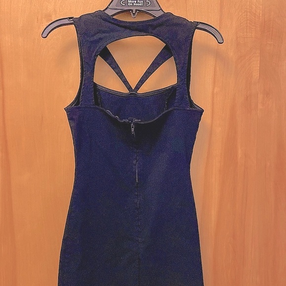 2/$10 BLACK CUT OUT MINI DRESS~SM~UNIQUE BOLD STYLE - Picture 3 of 6